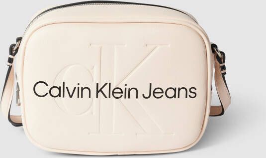 Calvin Klein Jeans Schoudertas in leerlook