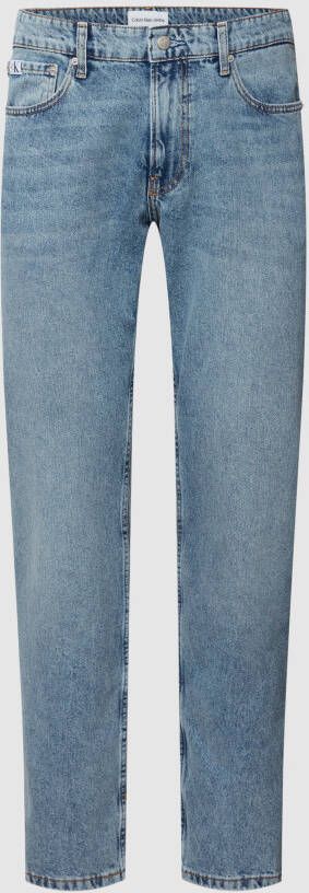 Calvin Klein Jeans Straight fit jeans met labeldetails model 'AUTHENTIC'