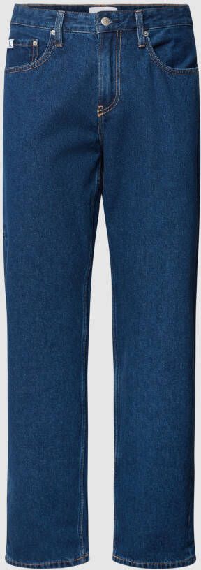 Calvin Klein Jeans Straight fit jeans van katoen model '90S STRAIGHT UTILITY'