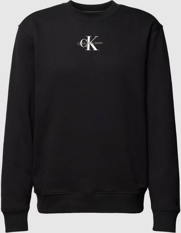 Calvin Klein Jeans Sweatshirt met labeldetail