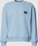 Calvin Klein Jeans Sweatshirt met labelpatch model 'SHRUNKEN BADGE' - Thumbnail 1