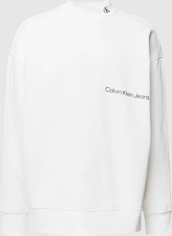 Calvin Klein Jeans Sweatshirt met labelprint model 'OFF'