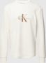 Calvin Klein Jeans Shirt met lange mouwen en wafelstructuur model 'ARCHIVAL' - Thumbnail 3