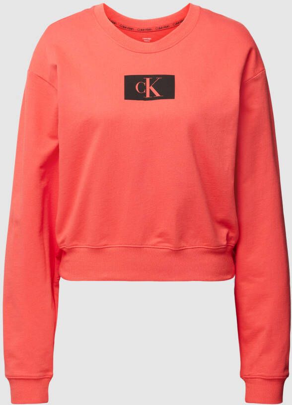 Calvin Klein Underwear Sweatshirt van katoen met labeldetail