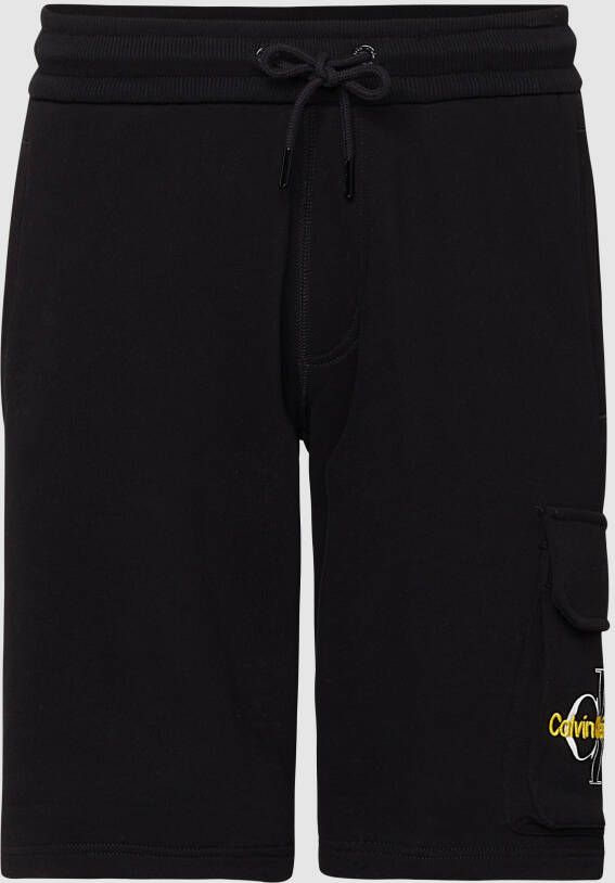 Calvin Klein Jeans Sweatshorts met labelstitching