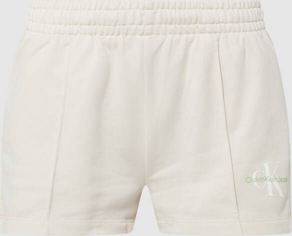 Calvin Klein Jeans Sweatshorts met logo