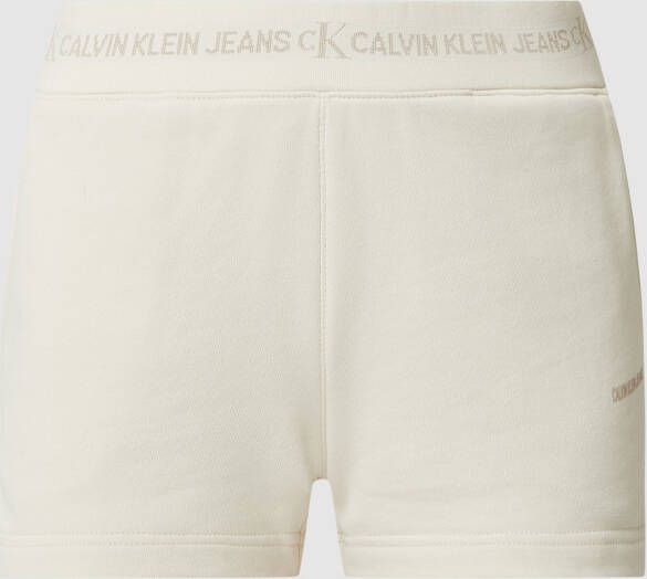 Calvin Klein Jeans Sweatshorts van biologisch katoen