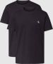 Calvin Klein Jeans T-shirt in effen design model 'MONOGRAM' in een set van 2 stuks - Thumbnail 1