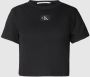 Calvin Klein Jeans Zwart T-shirt voor dames korte mouw herfst winter Black Dames - Thumbnail 2