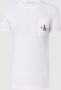 Calvin Klein Jeans Witte effen T-shirt met korte mouwen White Heren - Thumbnail 3
