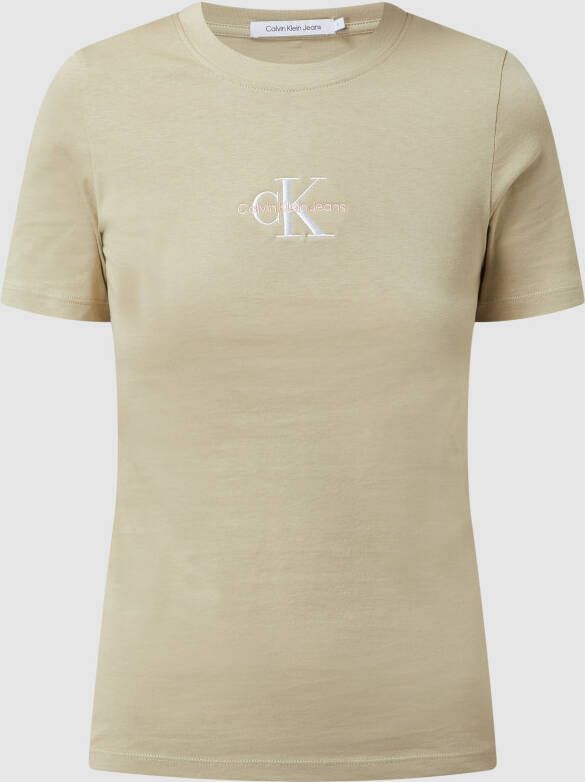 Calvin Klein T-Shirt j20j219135 rb8 Groen Dames