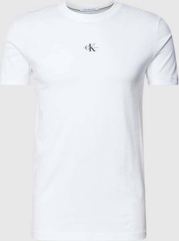 Calvin Klein Jeans T-shirt Korte Mouw MICRO MONOLOGO TEE