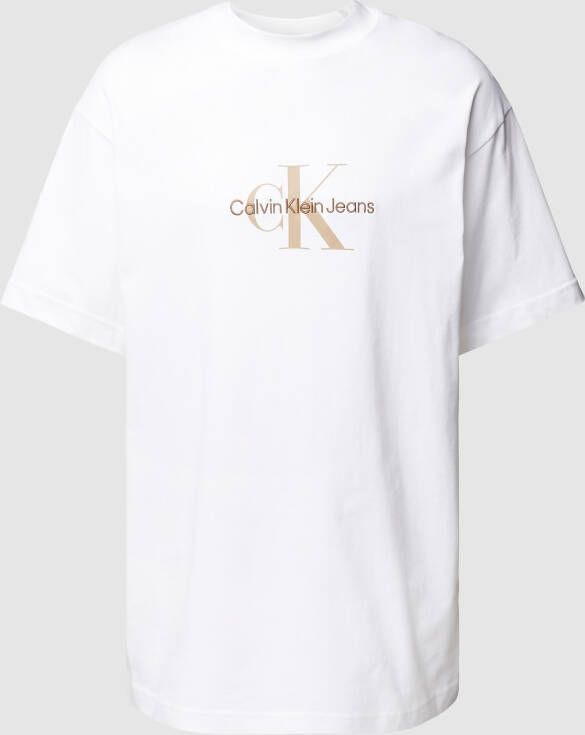 Calvin Klein Jeans T-shirt met labelprint model 'ARCHIVAL'