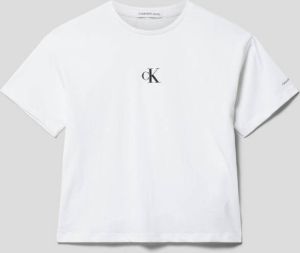 Calvin Klein Jeans T-shirt met labelprint model 'BOXY'