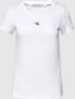Calvin Klein Jeans T-shirt met labelprint model 'MICRO MONOLOGO' - Thumbnail 2