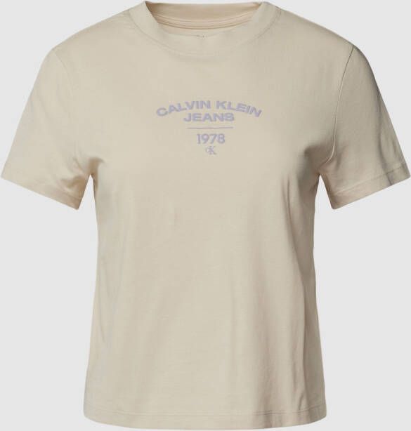 Calvin Klein Jeans T-shirt met labelprint model 'VARSITY'
