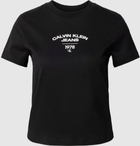 Calvin Klein Jeans T-shirt met labelprint model 'VARSITY'