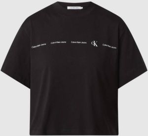 Calvin Klein Shirt met ronde hals REPEAT LOGO TEE met logo opschrift & monogram