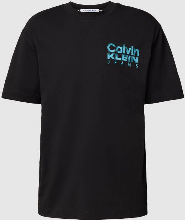 Calvin Klein Jeans T-shirt met ronde hals model 'BOLD COLOR INSTITUTIONAL'