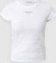 Calvin Klein Women Short Sleeve T-shirt White Wit Dames - Thumbnail 3