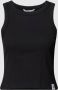 Calvin Klein Jeans TAB RIB Tank TOP J20J221055Beh Zwart Dames - Thumbnail 2