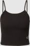 Calvin Klein Top met spaghettibandjes SLUB RIB STRAPPY TOP - Thumbnail 1