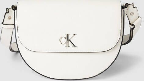 Calvin Klein Jeans Zadeltas met labelapplicatie model 'MINIMAL MONOGRAM'
