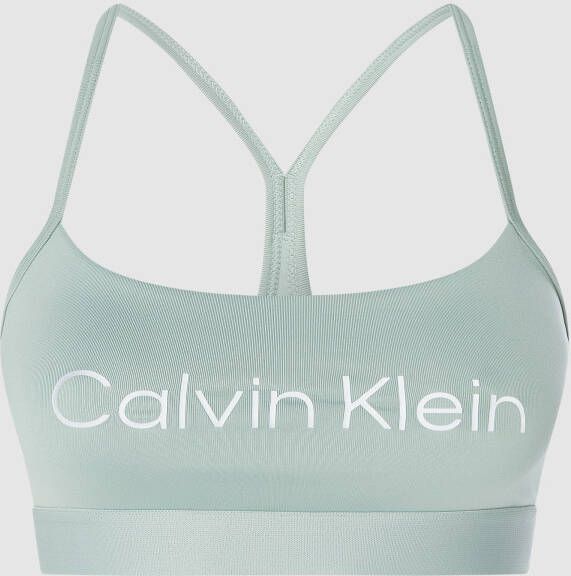 Calvin Klein Performance Sportbustier WO Low Support Sports Bra met calvin klein logo-opschrift