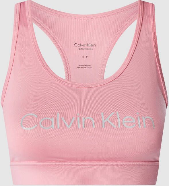 Calvin Klein Performance Bustier met reflecterend logo dryCELL