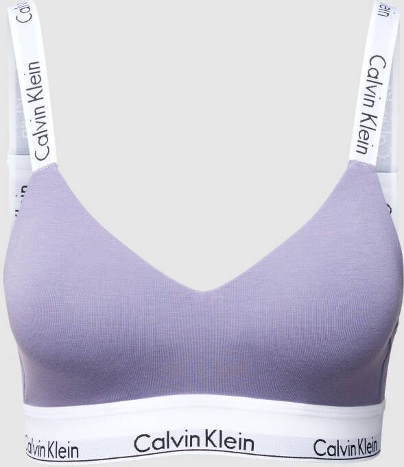 Calvin Klein Underwear Lght Lined Bralette (avg) Beha's splash of grape maat: XL beschikbare maaten:XS S M XL