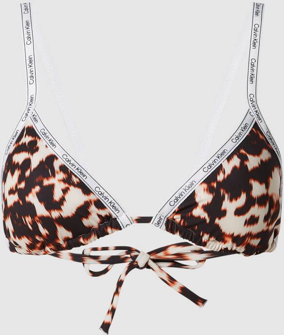 Calvin Klein Underwear Bikinitop met dierenprint
