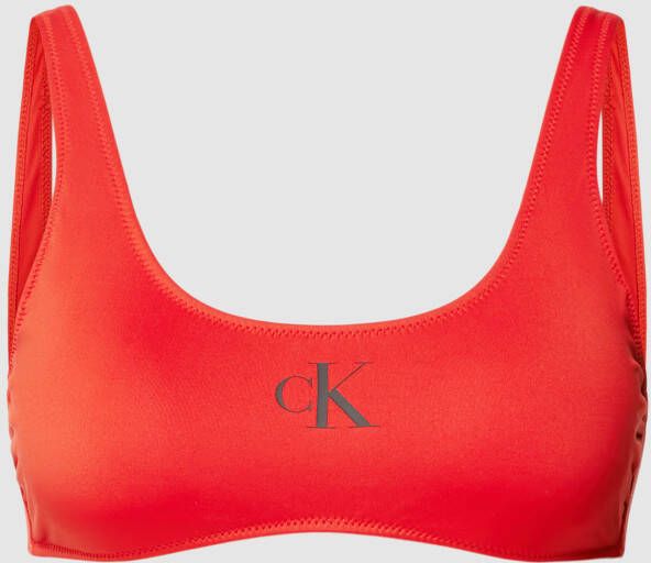 Calvin Klein Bikini top van gerecycled polyester Red Dames