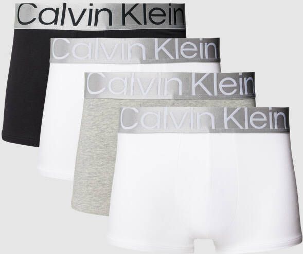 Calvin Klein Underwear Boxershort met elastische band met logo in een set van 3 stuks model 'Steel'
