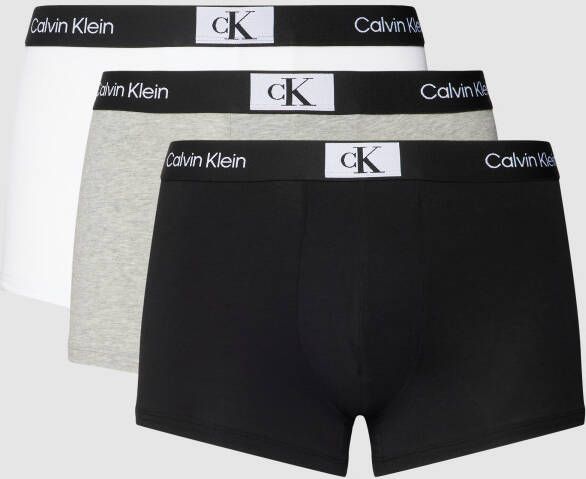 Calvin Klein Underwear Boxershort met labeldetail in een set van 3 stuks