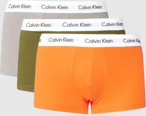 Calvin Klein Underwear Boxershort met labeldetails in een set van 3 stuks model 'LOW RISE TRUNK 3'