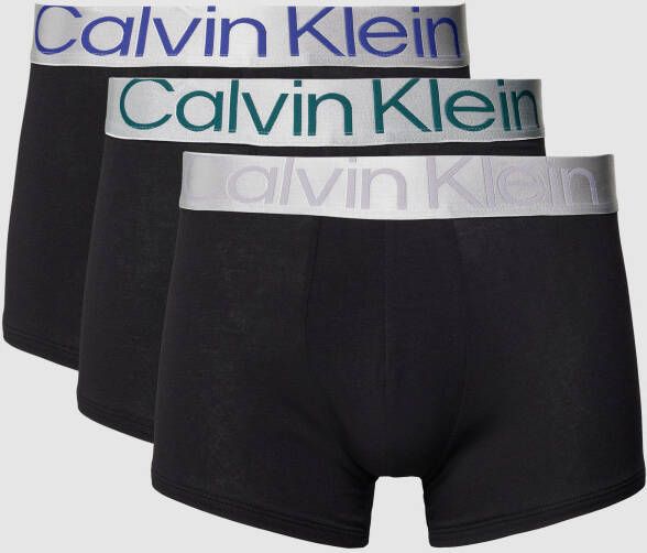 Calvin Klein Underwear Boxershort met labelstitching in een set van 3 stuks