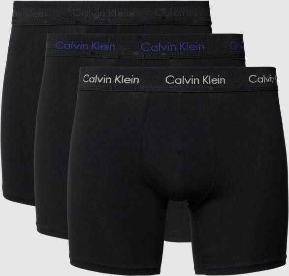 Calvin Klein Underwear Boxershort met labelstitching in een set van 3 stuks