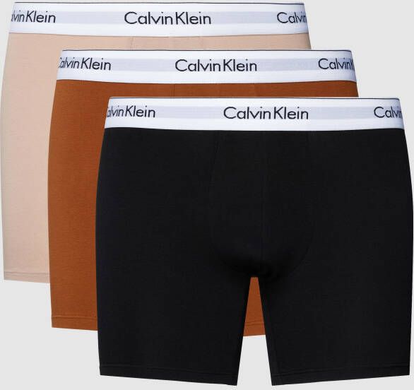Calvin Klein Underwear Boxershort met logo in band in een set van 3 stuks model 'BOXER'
