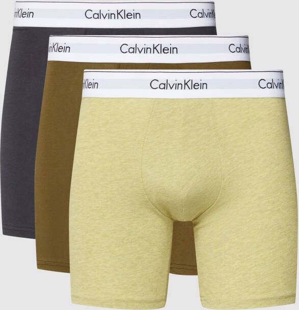 Calvin Klein Underwear Boxershort met structuurmotief in een set van 3 stuks