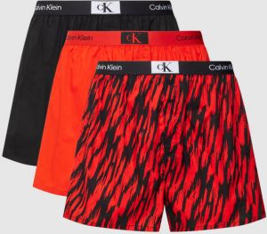 Calvin Klein Underwear Boxershort van puur katoen met elastische band in een set van 3 stuks