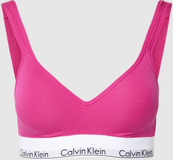 Calvin Klein Bralette met logo-opschrift op de onderbroekband