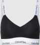 Calvin Klein Zwarte Print Beha Herfst Winter Collectie Black Dames - Thumbnail 1