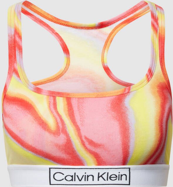 Calvin Klein Underwear Bralette met logo in band en all-over motief