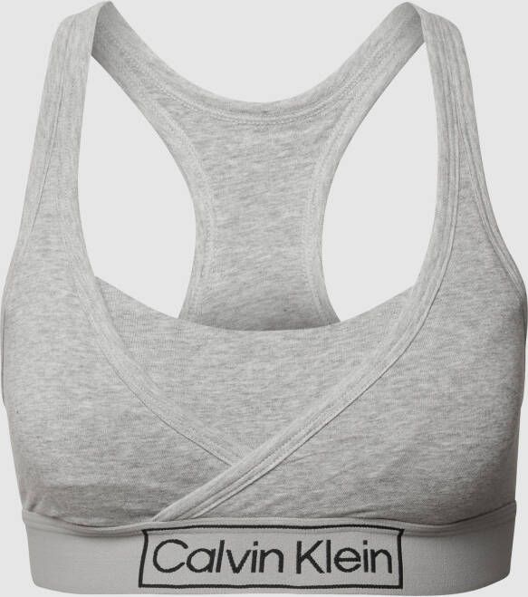 Calvin Klein Underwear Bralette in dubbele-laagjeslook model 'Reimagine Heritage'