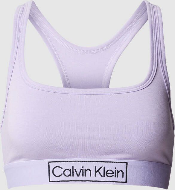 Calvin Klein Underwear Bustier met logo in band model 'Reimagine Heritage UNLINE'