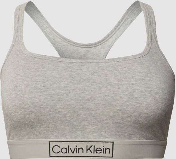 Calvin Klein Underwear Bustier in gemêleerde look met elastische band en labeldetail