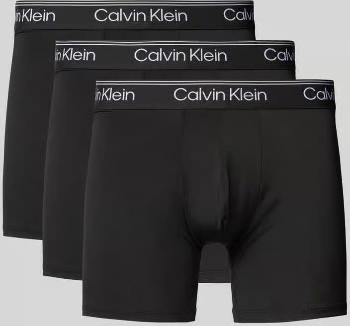 Calvin Klein Boxershort BOXER BRIEF 3PK met langere pijpen & logo-elastische tailleband (Set van 3) - Foto 10