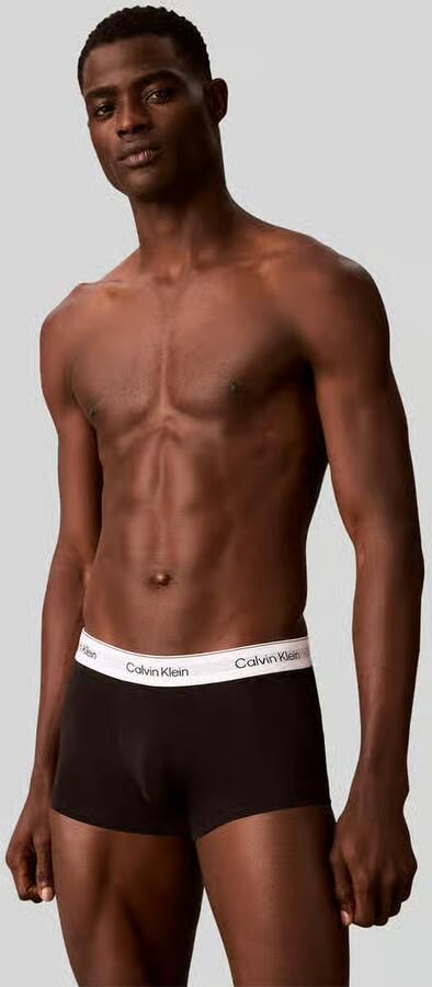 Calvin Klein Underwear Boxershorts van katoenmix in set van 3 model 'LOW RISE TRUNK 3PK' - Foto 3