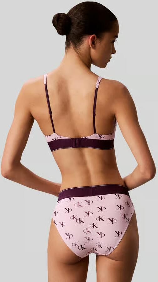 Calvin Klein Underwear Bralette met all-over motief model 'LIGHTLY LINED TRIANGLE' - Foto 3