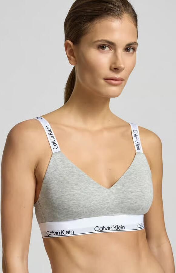 Calvin Klein Bralette LGHTLY LINED BRALETTE met een logo-opschrift - Foto 10
